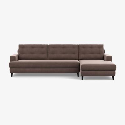 Heal's Heal's Mistral 3 Seater Sofa Texture Limestone Black Feet - Heal's UK Furniture