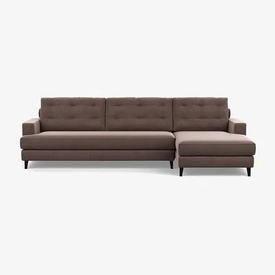 Heal's Heal's Mistral 3 Seater Sofa Texture Limestone Black Feet - Heal's UK Furniture