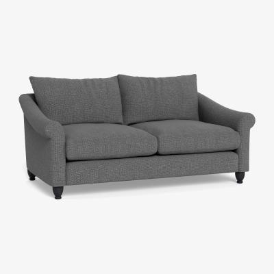 Heal's Heal's Devon 3 Seater Tejo Recycled Noir Dark Brown Stain Beech Feet - Heal's UK Furniture