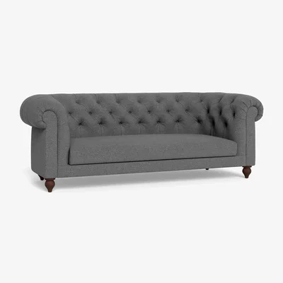 Heal's Heal's Fitzrovia 3 Seater Sofa Tejo Recycled Noir Natural Oak Feet - Heal's UK Furniture