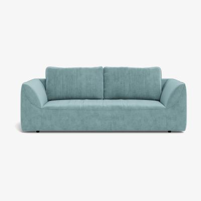 Heal's Heal's Morven 3 Seater Sofa Smart Luxe Velvet Mineral Blue