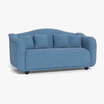 Heal's Heal's Tetbury 3 Seater Sofa Tejo Recycled Cobalt Natural Beech Feet