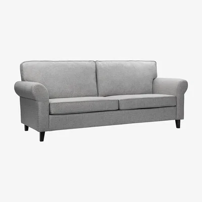 Homebase Linea Woven Fabric 3 Seater Sofa in a Box - Grey