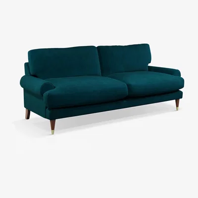 John Lewis John Lewis + Swoon Roche Large 3 Seater Sofa, Dark Leg