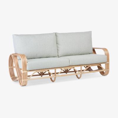 John Lewis Desser Pretzel Rattan 3-Seater Sofa, Natural