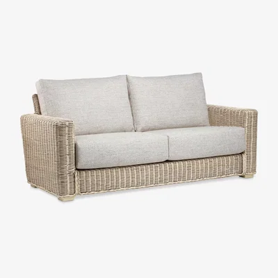John Lewis Desser Burford Rattan 3-Seater Sofa, Natural