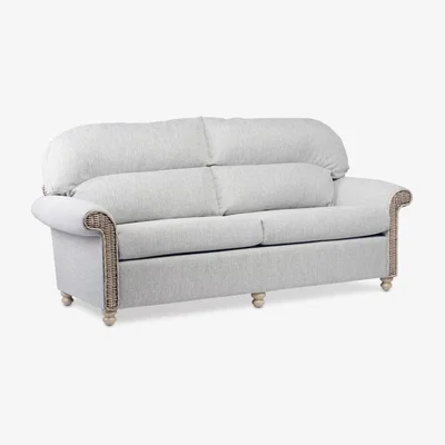 John Lewis Desser Samford Rattan 3-Seater Sofa, Pebble