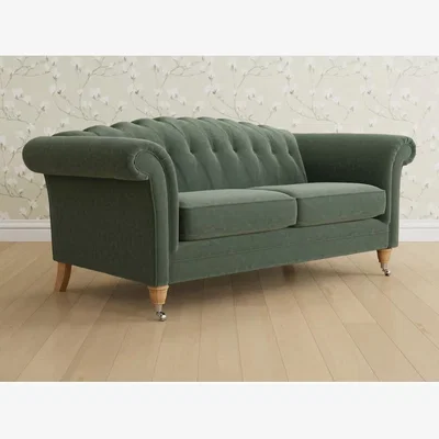 John Lewis Laura Ashley Gloucester Large 3 Seater Sofa, Oak Leg