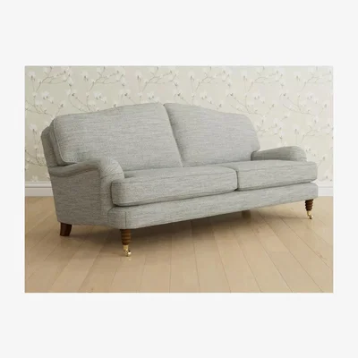 John Lewis Laura Ashley Lynden Large 3 Seater Sofa, Teak Leg