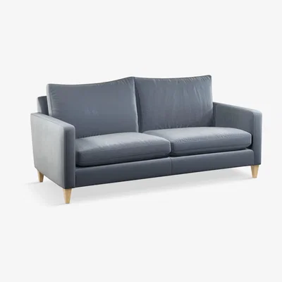John Lewis John Lewis Bailey High Back Large 3 Seater Sofa, Light Leg, Harriet Slate
