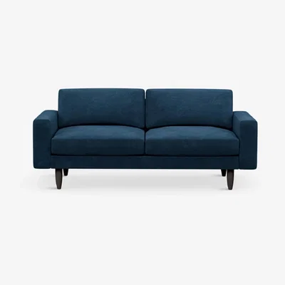 John Lewis Hutch Rise Block Arm Large 3 Seater Sofa, Dark Leg