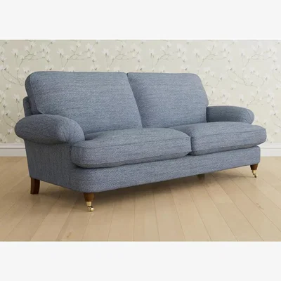 John Lewis Laura Ashley Beaumaris Large 3 Seater Sofa, Teak Leg