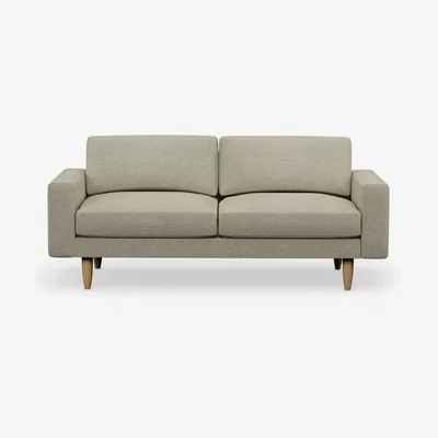 John Lewis Hutch Rise Block Arm Large 3 Seater Sofa, Light Leg