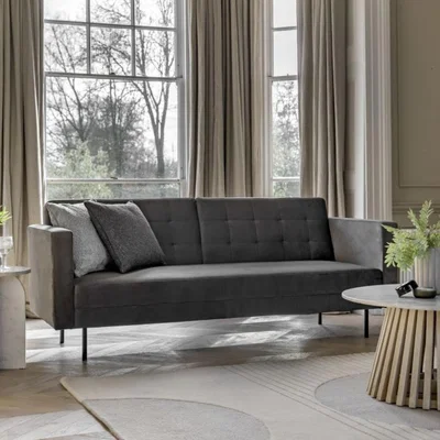 Knees Baines 3 Seater Sofa Bed - Grey
