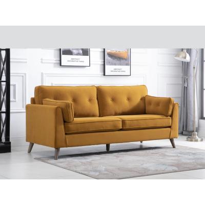Knees Zia Fabric 3 Seater - Ochre