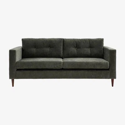 Knees Argyle 3 Seater Sofa - Charcoal