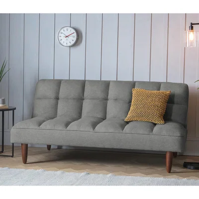 Knees Arvika Fabric 3 Seater Sofa Bed - Grey