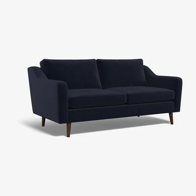 La Redoute Rosa Velvet 3 Seater Sofa with Dark Wood Legs