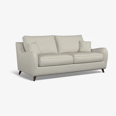 La Redoute Amelia Woven 3 Seater Sofa with Dark Antique Wood Legs