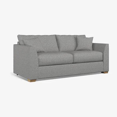 La Redoute Maya Woven 3 Seater Sofa With Mid Oak Wood Legs