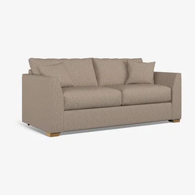La Redoute Maya Woven 3 Seater Sofa With Mid Oak Wood Legs