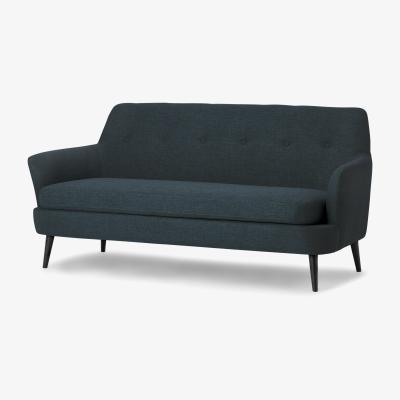 Made.com Verne 3 Seater Sofa, Royal Blue Weave