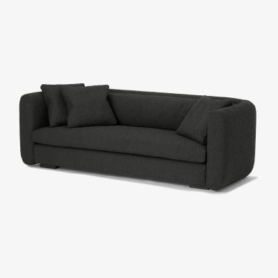Made.com Nikita 3 Seater Sofa, Anthracite Grey Boucle