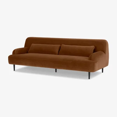 Made.com Giselle 3 Seater Sofa, Cinnamon Velvet