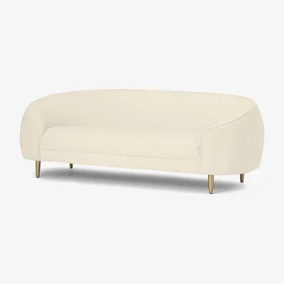 Made.com Trudy 3 Seater Sofa, Whitewash Boucle