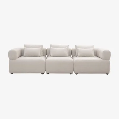My Furniture Beck Three Seat Sofa – Parchment