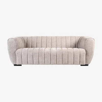 My Furniture Isabella Three Seat Sofa Latte Chenille