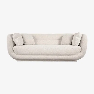 My Furniture Oreo Three Seat Sofa Taupe Boucle