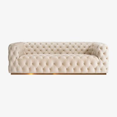 My Furniture Frankfurt Three Seat Sofa - Chalk