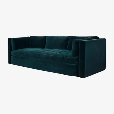 Made in Design Hackney Straight sofa - / 3 seats - L 254 cm by Hay Green