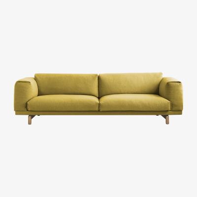 Made in Design Rest Sofa - / 3 seats - L 260 cm by Muuto Yellow