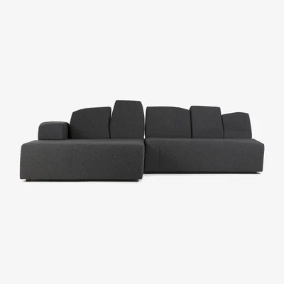 Made in Design Something Like This Modular sofa - 2 units / 3 seats - L 274 cm by Moooi Grey