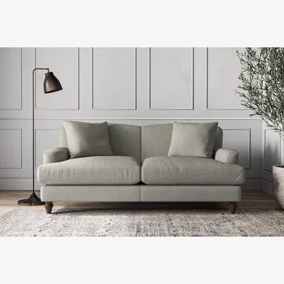 Nkuku Nkuku Deni Sofa | Make To Order | Medium | Brera Linen Smoke