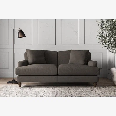 Nkuku Nkuku Deni Sofa | Make To Order | Medium | Brera Linen Granite