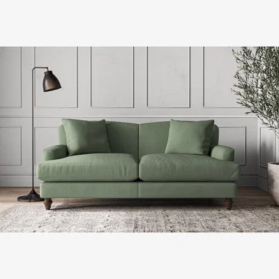 Nkuku Nkuku Deni Sofa | Make To Order | Medium | Brera Linen Jade