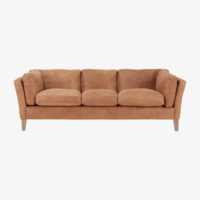 OKA Marwick 3-Seater Sofa - Aged Tobacco