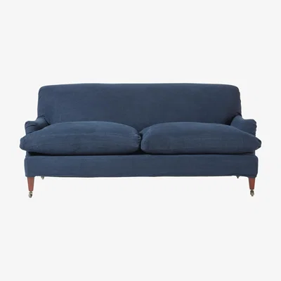 OKA Coleridge 3-Seater Sofa - Pure Navy