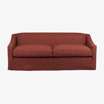 OKA Linen Loose Cover for Egerton 3-Seater Sofa - Terra