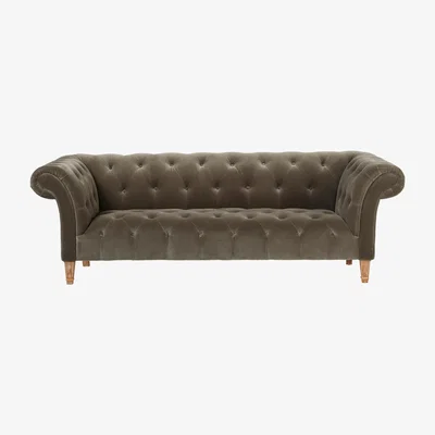 OKA Cresselly 3-Seater Sofa - Truffle