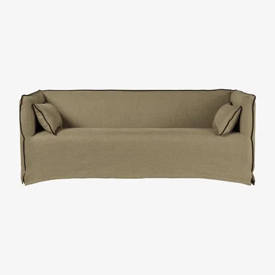 OKA Abbotsford 3-Seater Sofa - Wild Oats Wide Herringbone