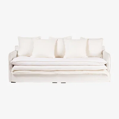 OKA Chester 3-Seater Sofa - Natural Linen