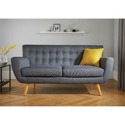 Oak&More Griffin Grey 3 Seater Sofa