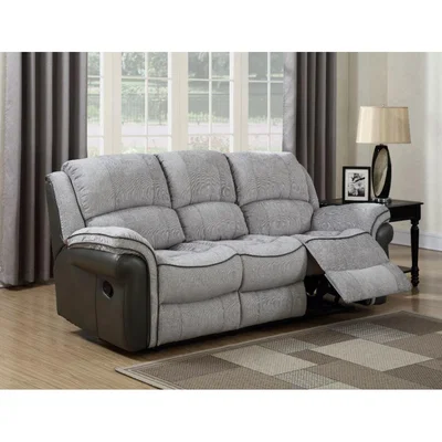 Oak&More Finchley Fusion Grey 3 Seater Sofa