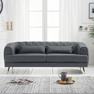 Oak&More Bartlett 3 Seater Sofa in Grey Linen