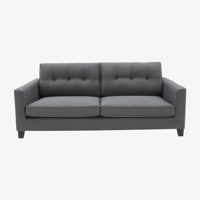 Oak&More Astrid Grey Fabric 3 Seater Sofa