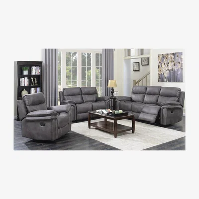 Oak&More Ripley Graphite Grey 3 Seater Sofa